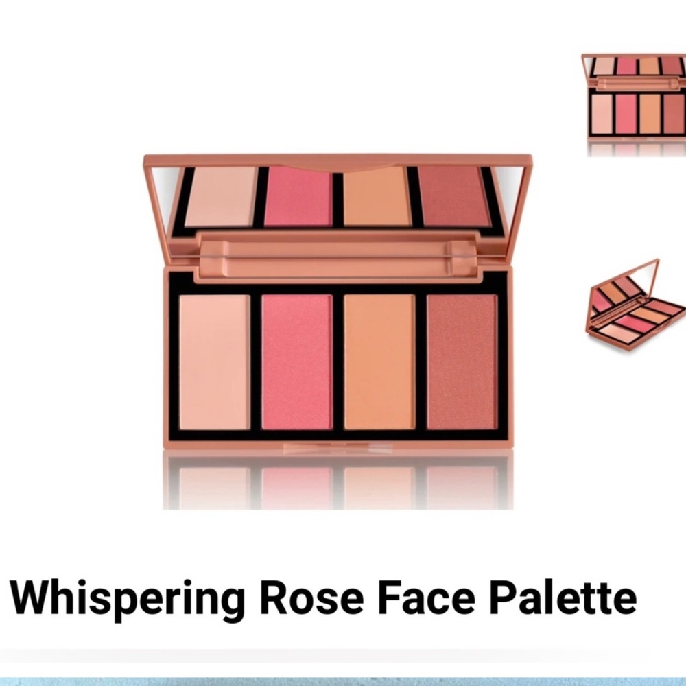 Whispering rose luminous blush face palette and highlighter NWOB‎